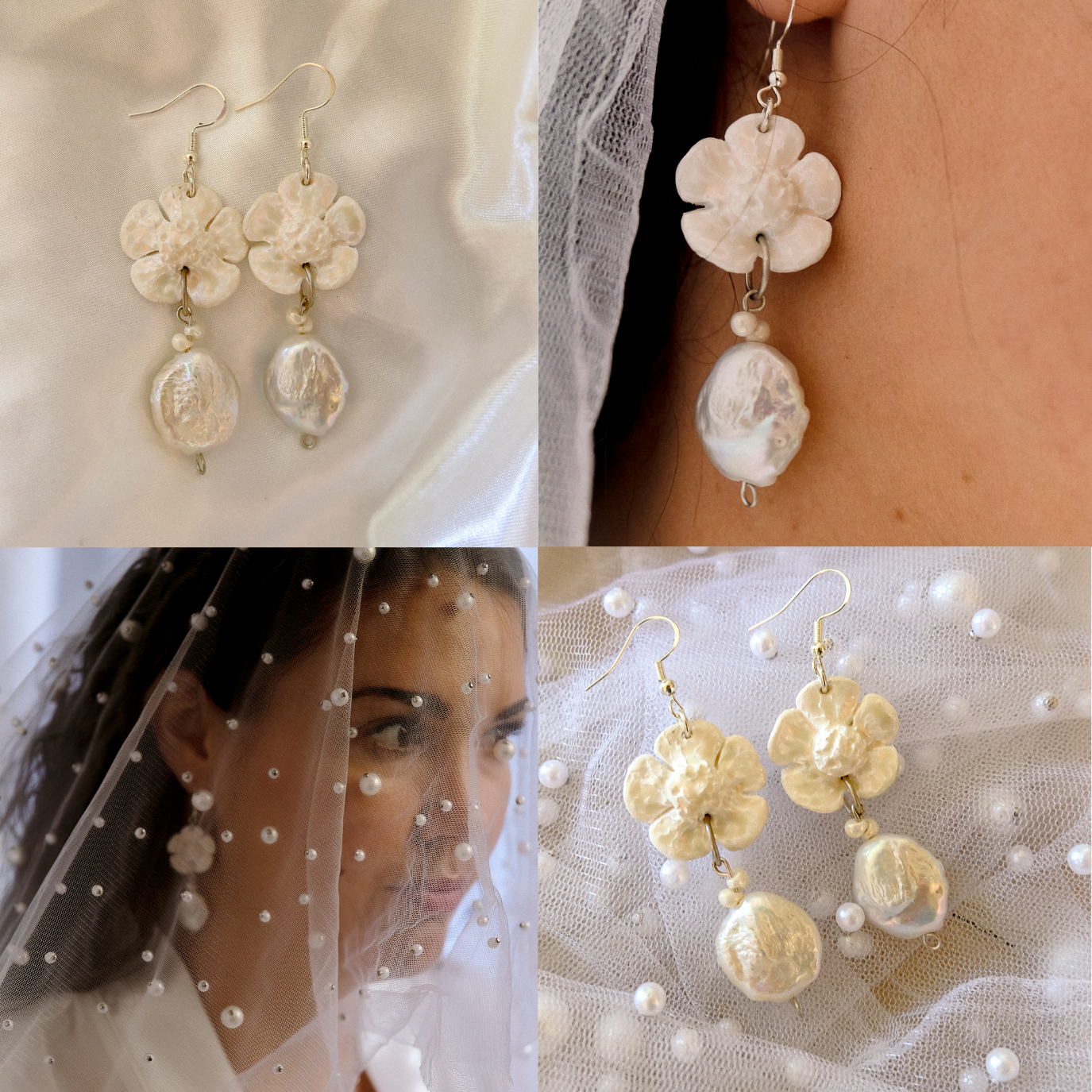 The Bloom Pearl Earrings