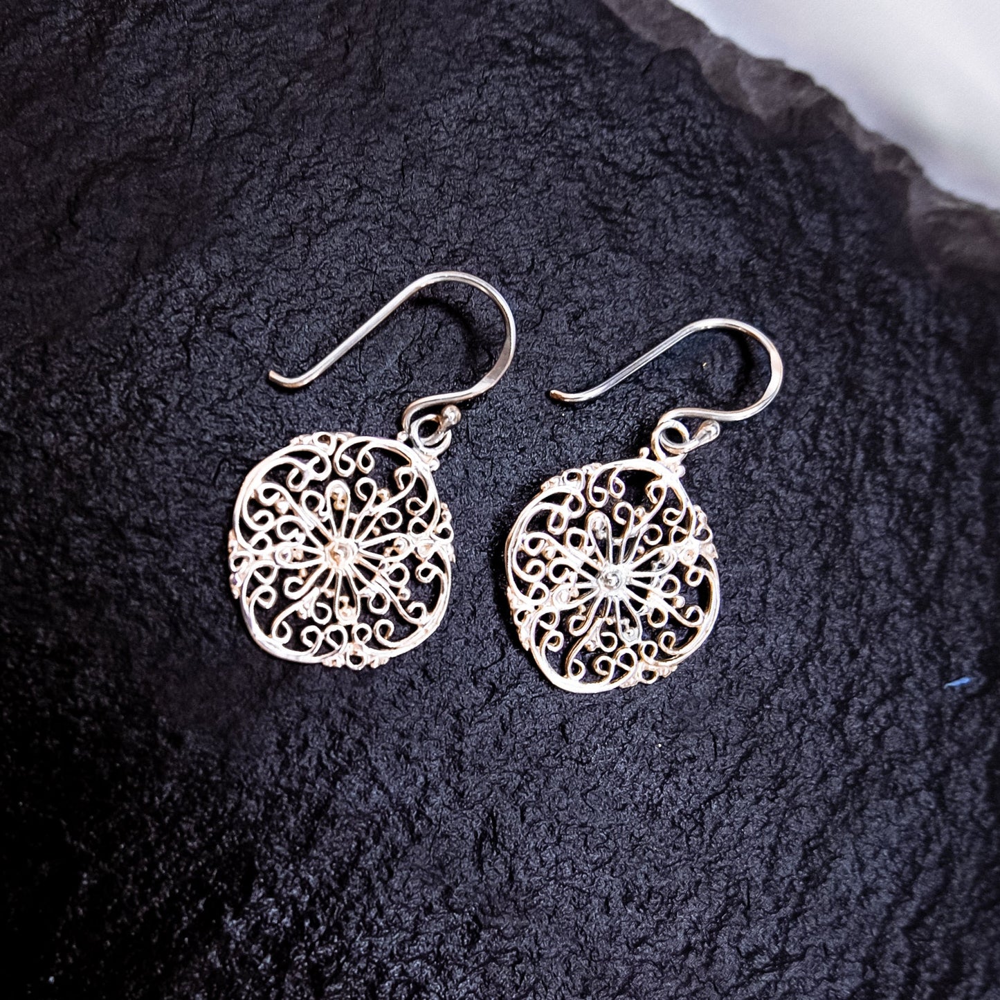 Whispers of Elegance – Filigree Drop Earrings