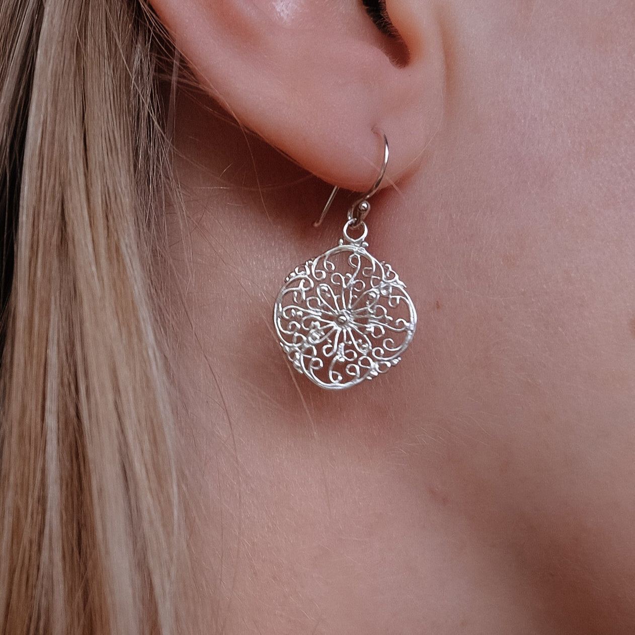 Whispers of Elegance – Filigree Drop Earrings