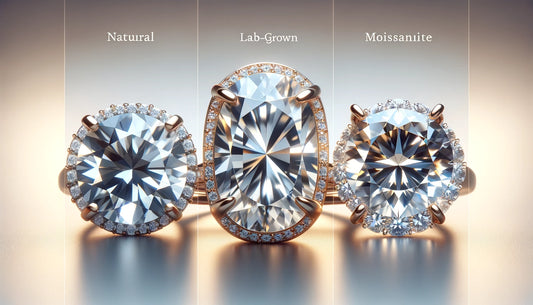 The Diamond Debate: Natural Diamonds vs. Lab-Grown Diamonds vs. Moissanite