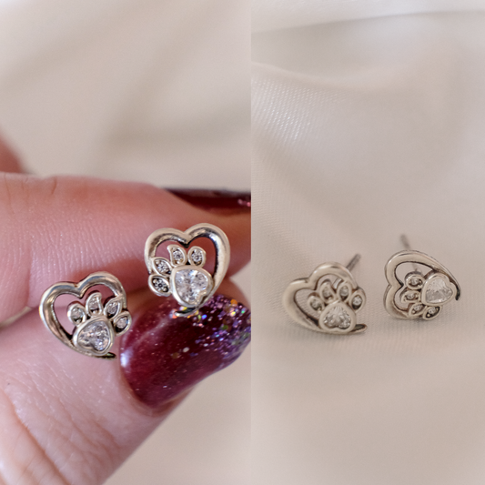 Paw & Heart Studs