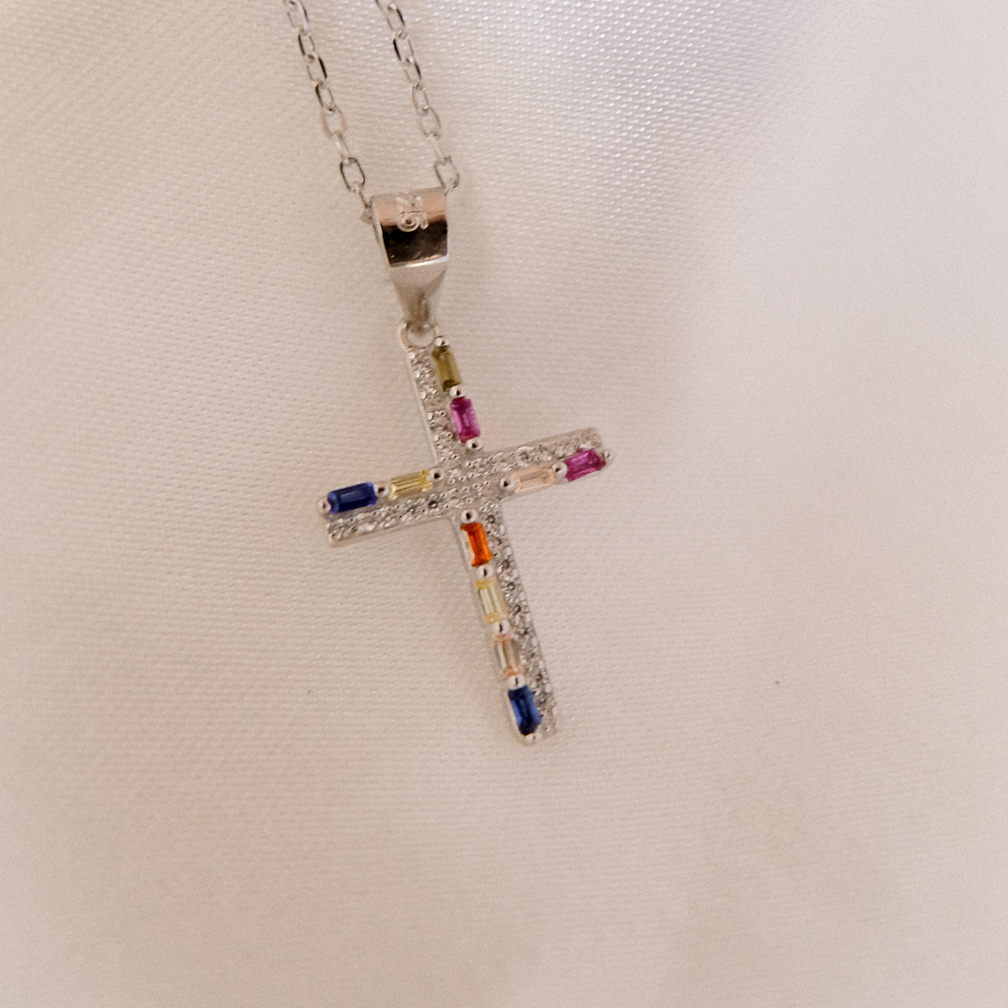 Colorful Cross Pendant