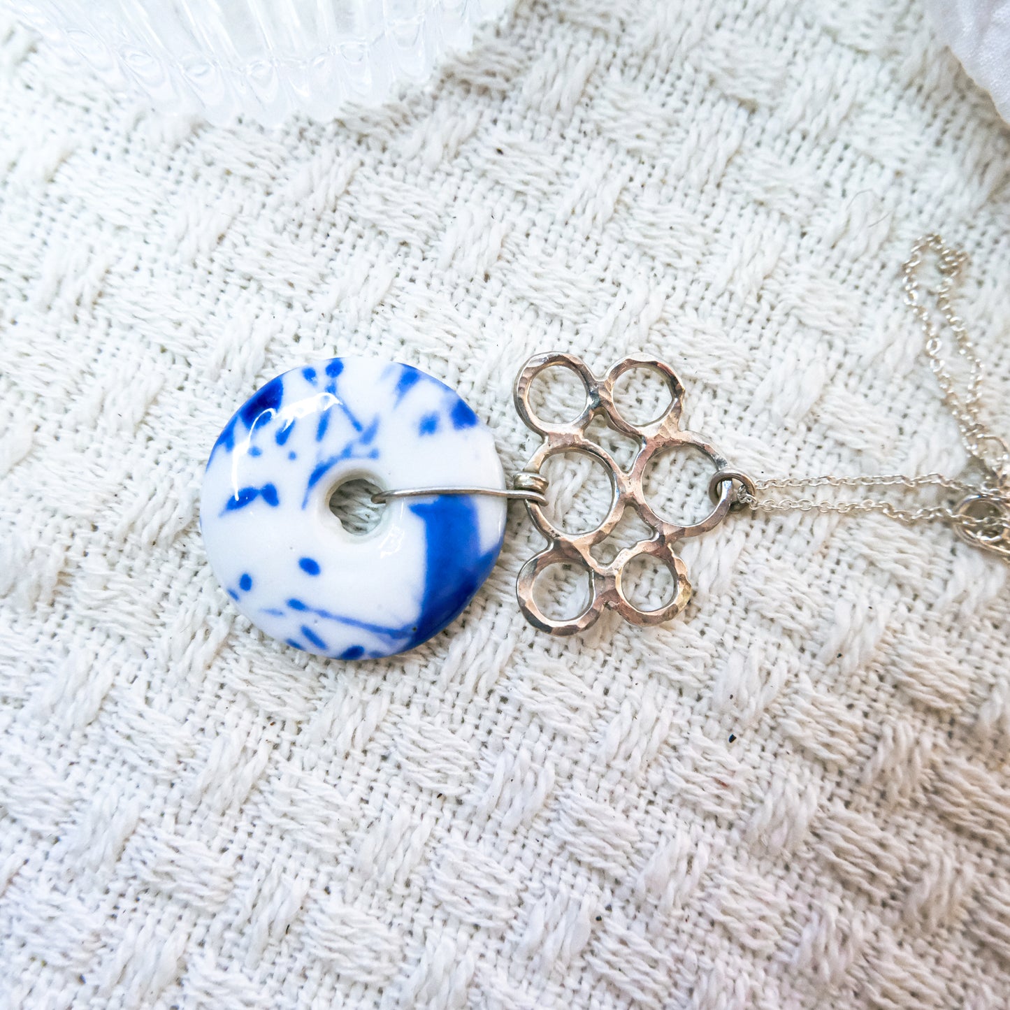 Porcelain Blossom Pendant