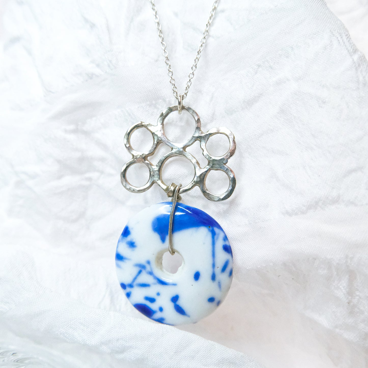 Porcelain Blossom Pendant