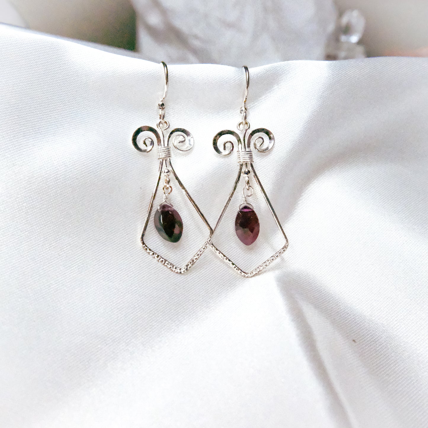 Garnet Elegance Earrings