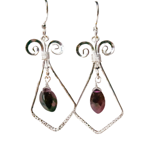 Garnet Elegance Earrings