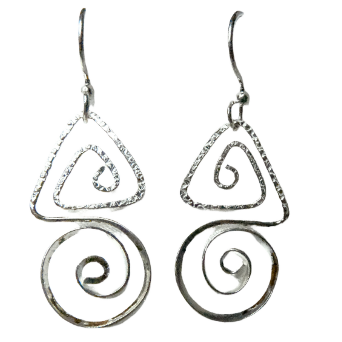 Geometric Spiral Earrings