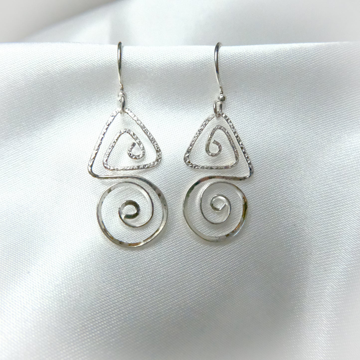 Geometric Spiral Earrings