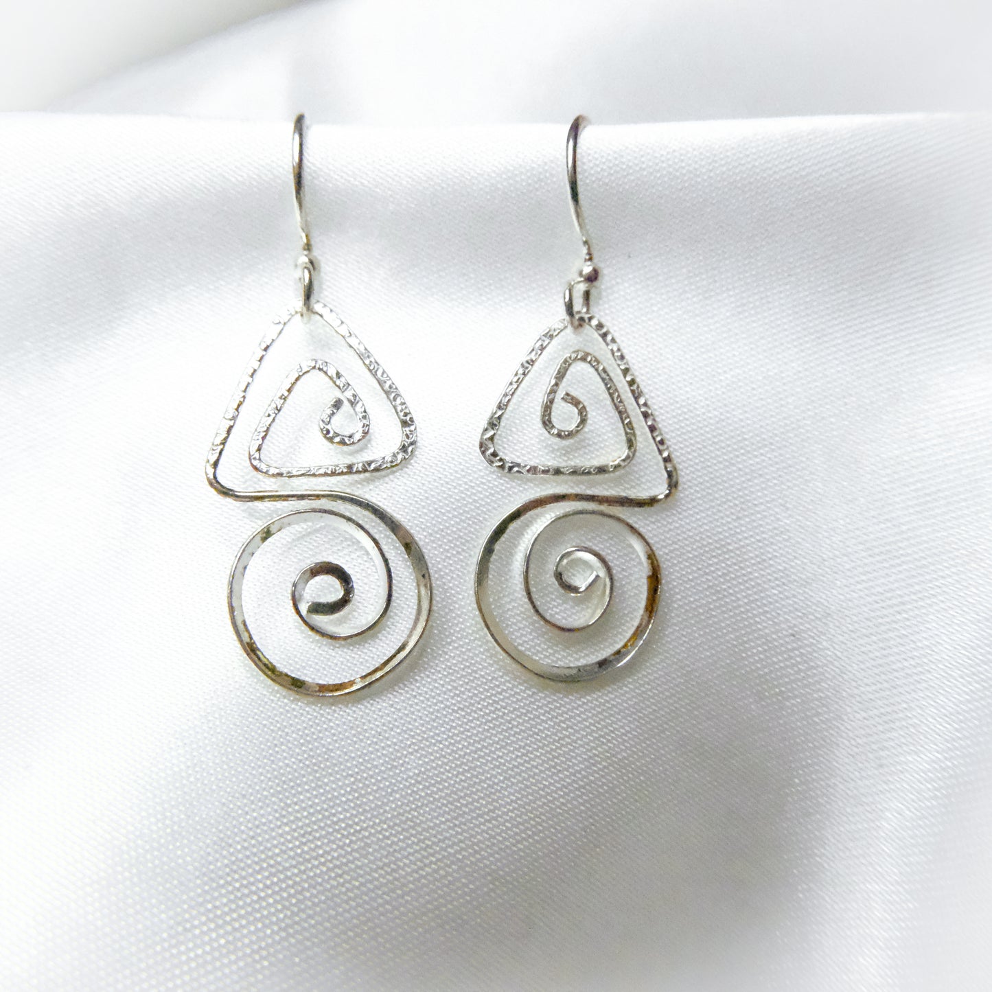 Geometric Spiral Earrings