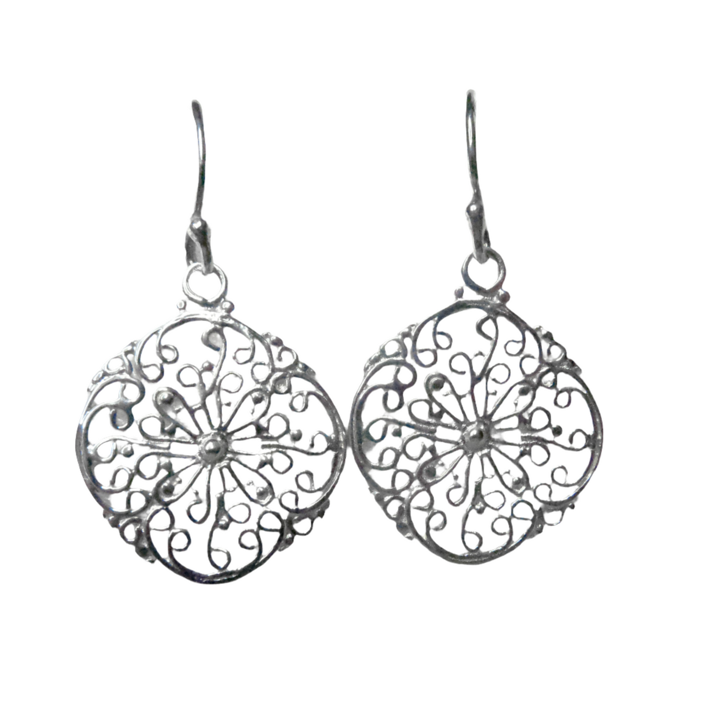 Filigree Pattern Earrings 001