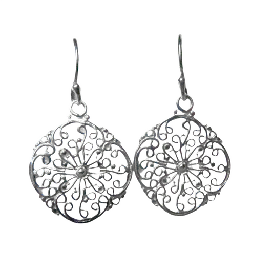 Filigree Pattern Earrings 001